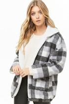 Forever21 Checkered Faux Shearling Jacket