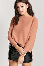 Forever21 Heathered Boat Neck Sweater