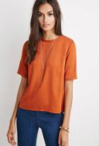 Forever21 Women's  Boxy Crepe Top