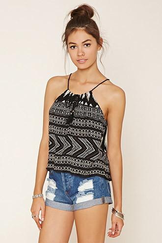 Forever21 Women's  Geo Print Cami
