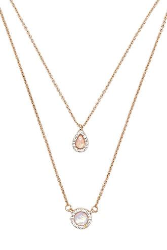 Forever21 Layered Iridescent Necklace Set