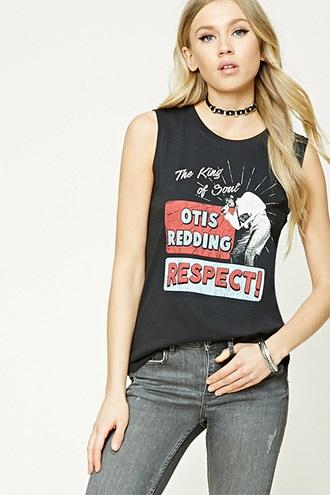 Forever21 Otis Redding Graphic Muscle Tee