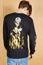 Forever21 Human Condition Fire Rose Tee