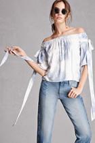 Forever21 Tie-dye Off-the-shoulder Top