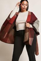 Forever21 Plus Size Colorblocked Hooded Shawl