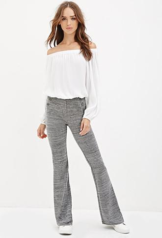 Forever21 Space Dye Flared Pants