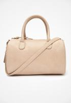 Forever21 Faux Leather Satchel (taupe)
