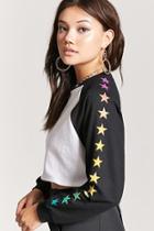 Forever21 Star Graphic Cropped Sweatshirt