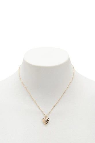 Forever21 Heart Locket Pendant Necklace