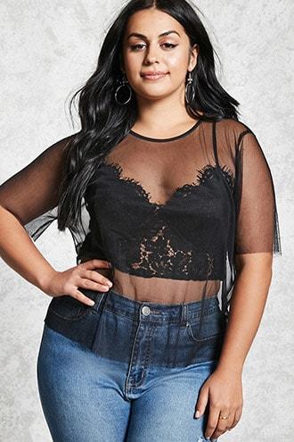 Forever21 Plus Size Twofer Top