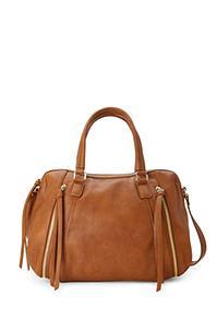 Forever21 Zippered Crossbody Bowling Satchel
