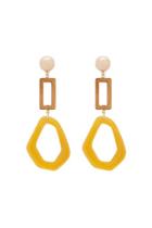 Forever21 Mixed Media Geo Drop Earrings