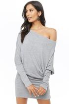 Forever21 Off-the-shoulder Dolman Mini Dress