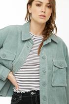 Forever21 Raw-cut Corduroy Jacket