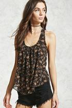 Forever21 Gauze Tulip Back Top