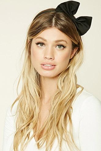Forever21 Black Bow Headband