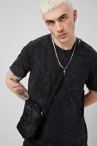 Forever21 Elwood Acid Wash Tee