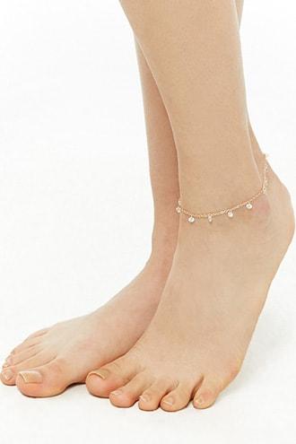 Forever21 Rhinestone Charm Anklet