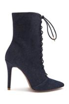 Forever21 Lace-up Stiletto Boots