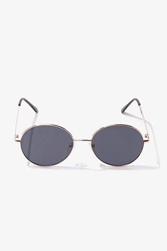 Forever21 Round Metal Tinted Sunglasses
