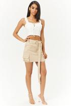 Forever21 Belted Cargo Mini Skirt