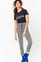 Forever21 Striped Pull-ring Pants