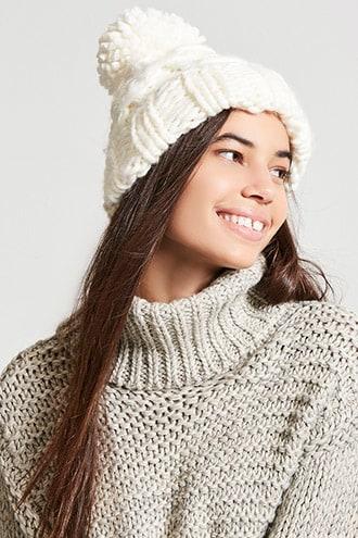 Forever21 Chunky Cable-knit Beanie
