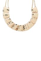 Forever21 Hammered Geo Statement Necklace