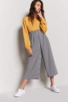 Forever21 Gingham Print Culottes