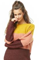 Forever21 Colorblock Honeycomb Knit Sweater