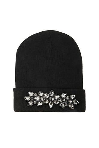 Forever21 Faux Gem-embellished Beanie
