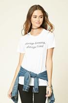 Forever21 Women's  Always Hungry Graphic Tee