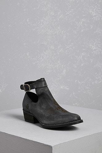 Forever21 Sbicca Leather Ankle Boots