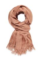 Forever21 Fringed Shaggy Knit Scarf (currant)