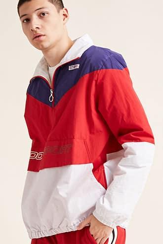 Forever21 Dope Colorblock Graphic Anorak