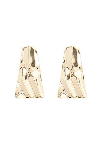 Forever21 Crinkled Trapezoid Earrings