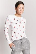 Forever21 Cherry Print Sweater