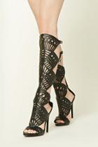 Forever21 Laser-cut Faux Leather Heels