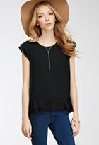 Forever21 Layered Flounce-trim Top