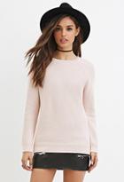 Forever21 Blush Waffle Knit Sweater