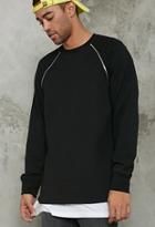Forever21 Zipper-trim Sweatshirt