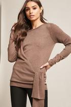 Forever21 Asymmetrical Sweater-knit Top