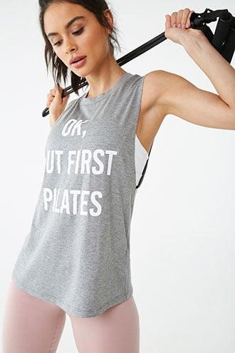 Forever21 Active Pilates Graphic Muscle Tee