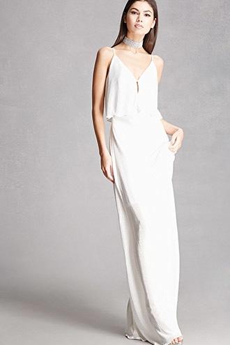 Forever21 Soieblu Pleated Maxi Dress