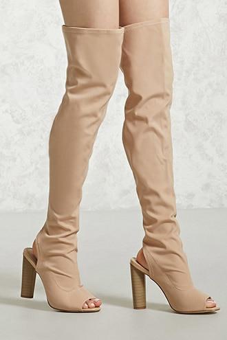 Forever21 Over-the-knee Cutout Boots
