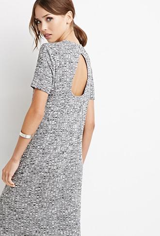 Forever21 Marled Keyhole Back Dress