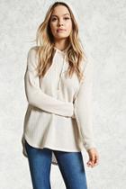 Forever21 Open-knit Hoodie
