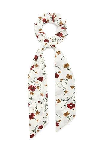 Forever21 Floral Hair Tie Scrunchie