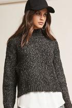 Forever21 Marled Combo Sweater-knit Top