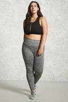 Forever21 Plus Size Active Marled Leggings